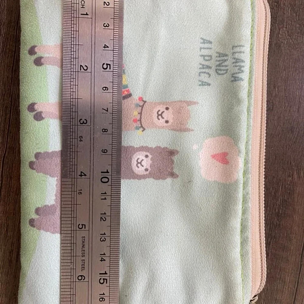 Llama pencil bag/make up carrier